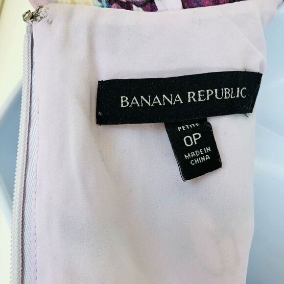 NWOT Banana Republic Sleeveless Lavender Floral Tier Dress - Picture 10 of 13